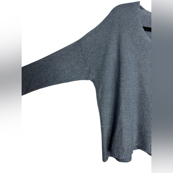 Flora Ashley Slouchy Knit Gold Star Oversized Sweater Top Size XS - Picture 5 of 11
